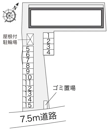 ★手数料０円★印旛郡酒々井町酒々井　月極駐車場（LP）